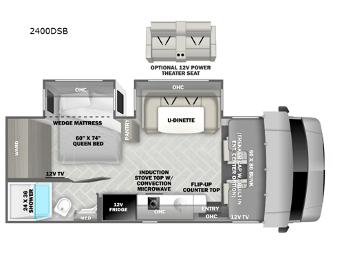 Sunseeker MBS 2400DSB Floorplan