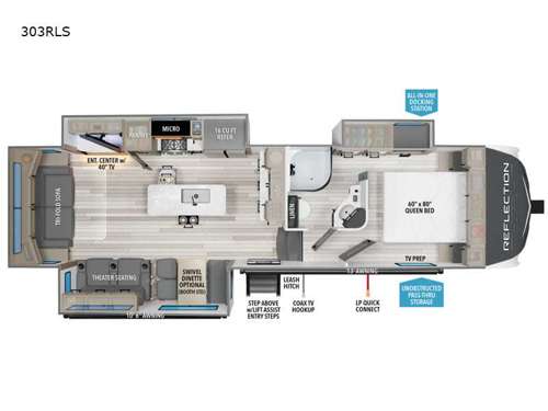 Reflection 303RLS Floorplan