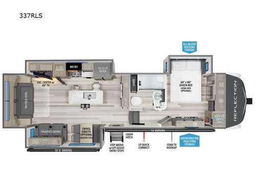 Reflection 337RLS Floorplan