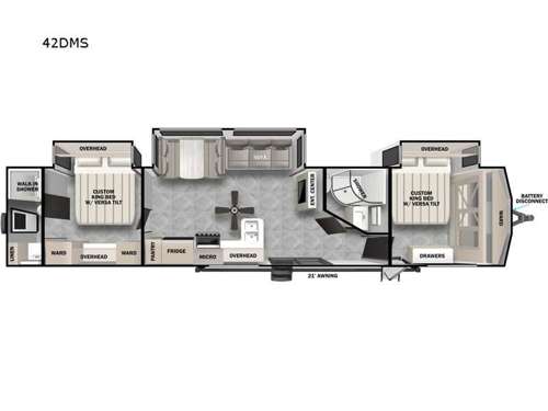 Salem Villa Series 42DMS Floorplan Image