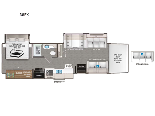 Inception 38FX Floorplan Image