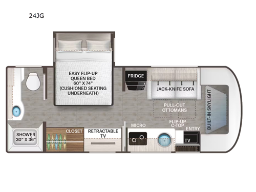 Compass AWD 24JG Floorplan