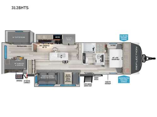 Reflection 312BHTS Floorplan