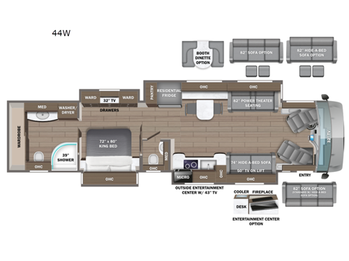 Aspire 44W Floorplan Image