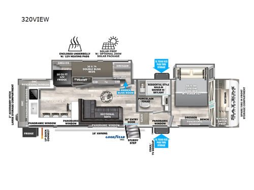Salem Hemisphere 320VIEW Floorplan