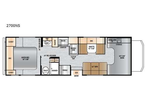 Entrada 2700NS Floorplan Image