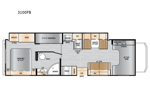 Entrada 3100FB Floorplan Image