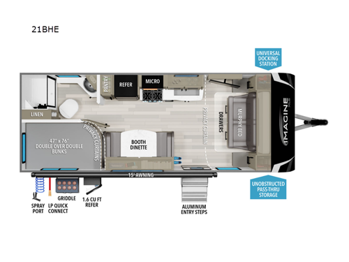 Imagine XLS 21BHE Floorplan Image