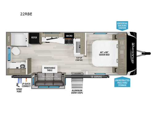 Imagine XLS 22RBE Floorplan Image