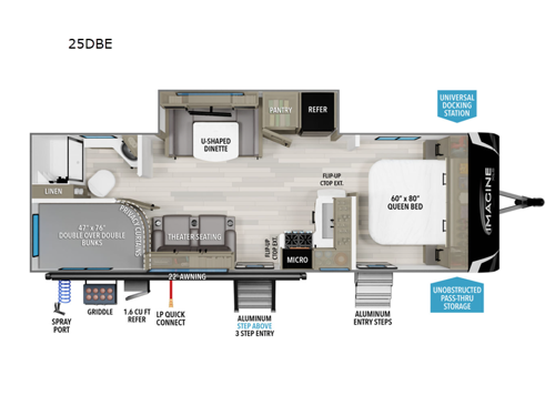 Imagine XLS 25DBE Floorplan Image