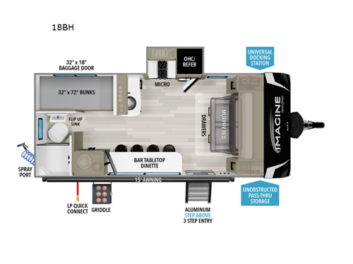 Imagine AIM 18BH Floorplan