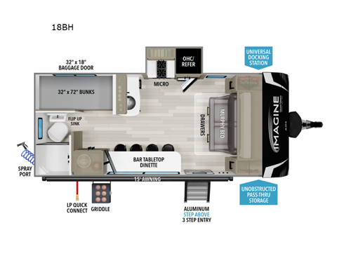 Imagine AIM 18BH Floorplan Image