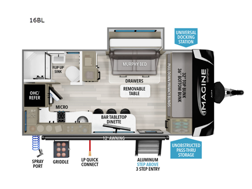 Imagine AIM 16BL Floorplan Image