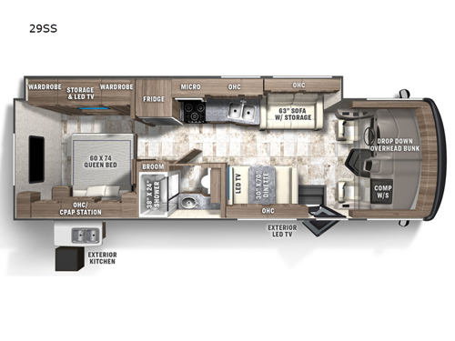 Pursuit 29SS Floorplan Image