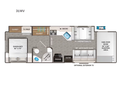 Chateau 31WV Floorplan Image