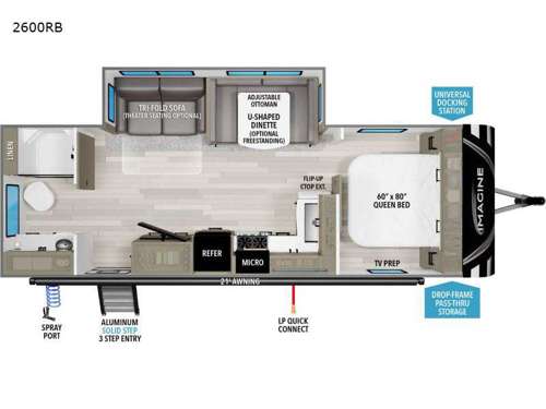 Imagine 2600RB Floorplan Image