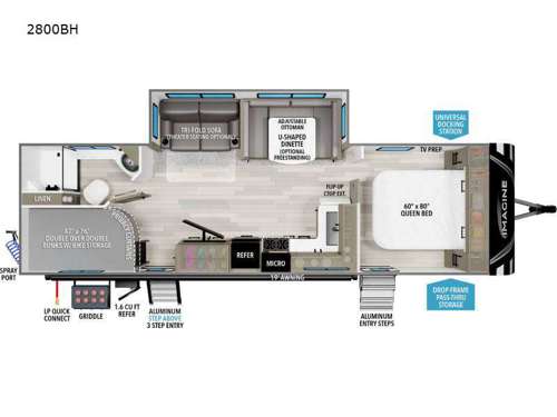 Imagine 2800BH Floorplan Image