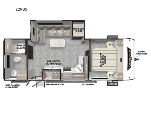 Wildwood 22RBS Floorplan