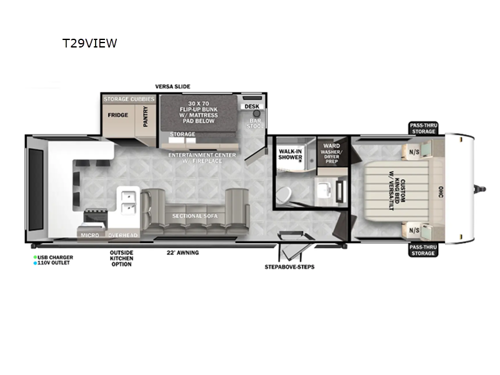 Wildwood T29VIEW Floorplan Image