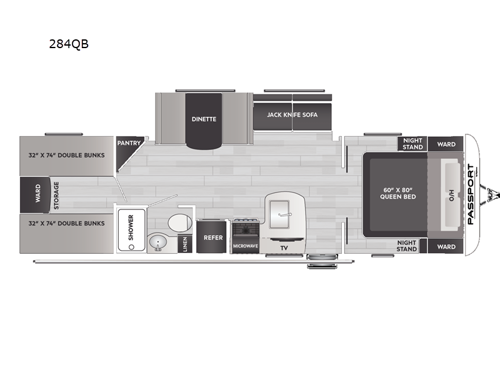 Passport SL 284QB Floorplan Image