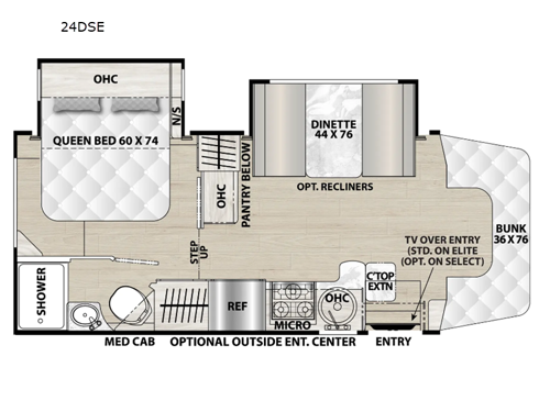 Prism Elite 24DSE Floorplan Image