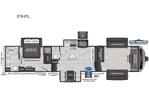 Montana 3761FL Floorplan Image