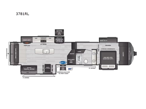 Montana 3781RL Floorplan Image