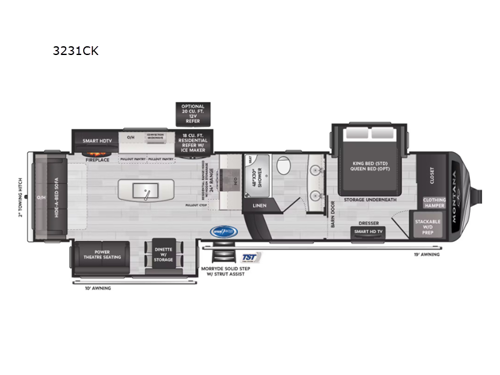 Montana 3231CK Floorplan Image