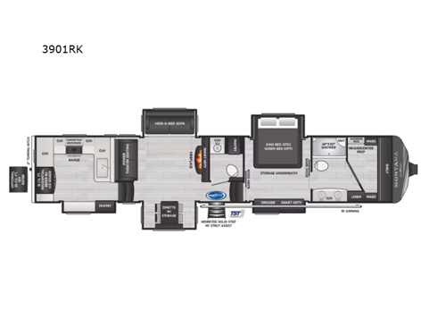 Montana 3901RK Floorplan Image