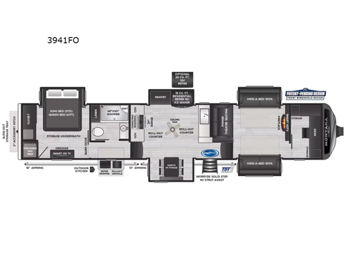 Montana 3941FO Floorplan Image