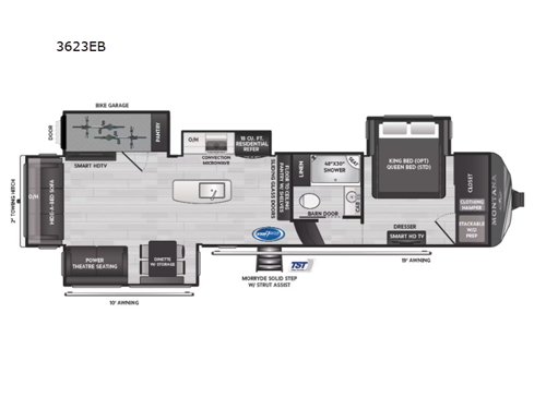 Montana 3623EB Floorplan Image