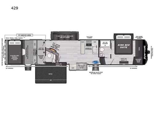 Raptor 429 Floorplan Image