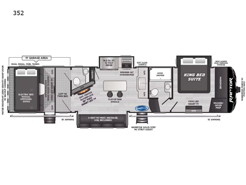 Raptor 352 Floorplan Image