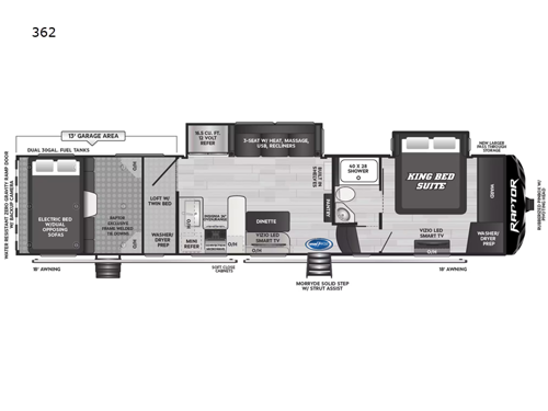 Raptor 362 Floorplan Image