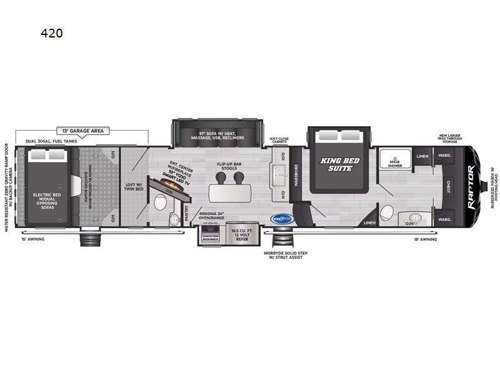 Raptor 420 Floorplan Image