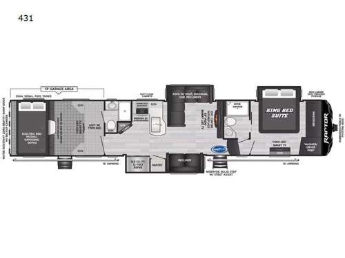 Raptor 431 Floorplan Image