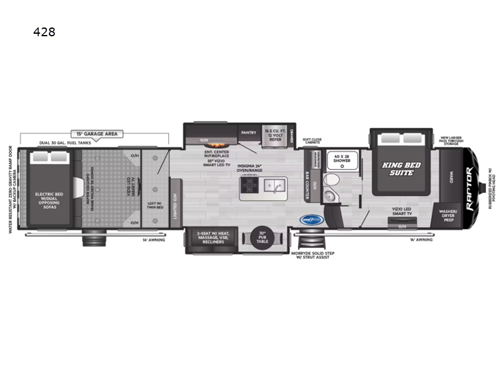 Raptor 428 Floorplan Image