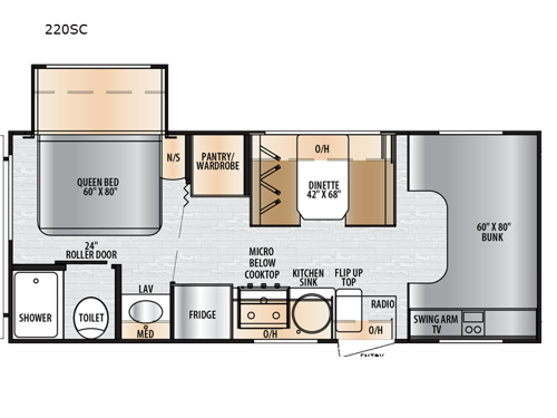 Entrada 220SC Floorplan Image