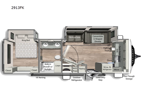 Astoria 2913FK Floorplan Image