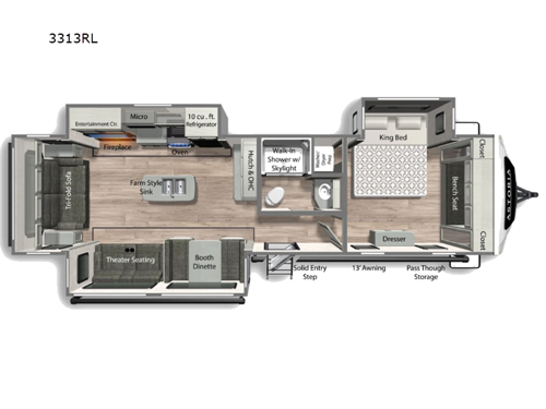 Astoria 3313RL Floorplan Image