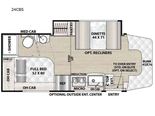 Prism Select 24CBS Floorplan Image