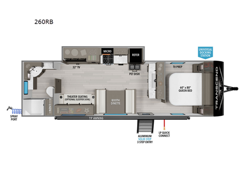 Transcend Xplor 260RB Floorplan Image