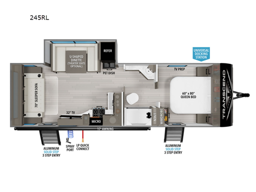 Transcend Xplor 245RL Floorplan Image