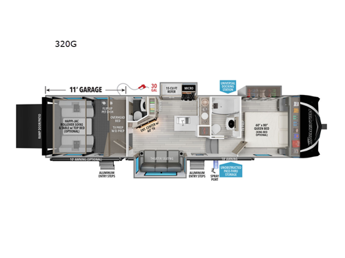 Momentum G-Class 320G Floorplan