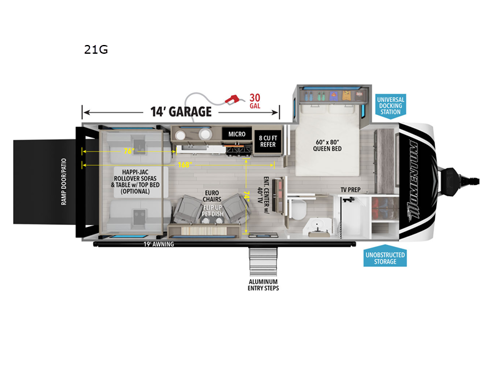 Momentum G-Class 21G Floorplan Image