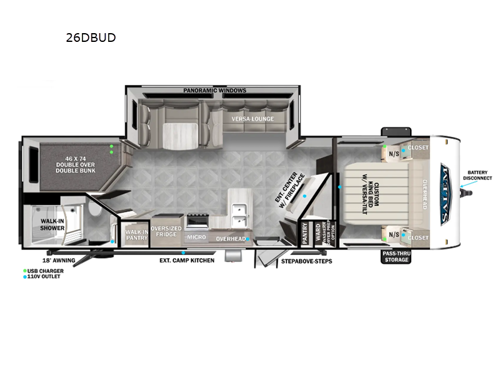 Salem 26DBUD Floorplan