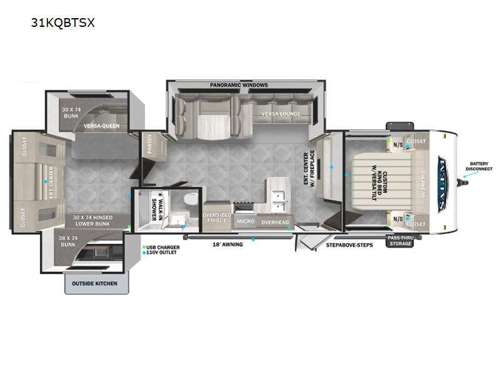 Salem 31KQBTSX Floorplan