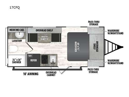 Clipper Cadet 17CFQ Floorplan Image