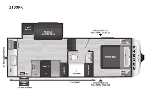 Cougar Sport 2100RK Floorplan Image