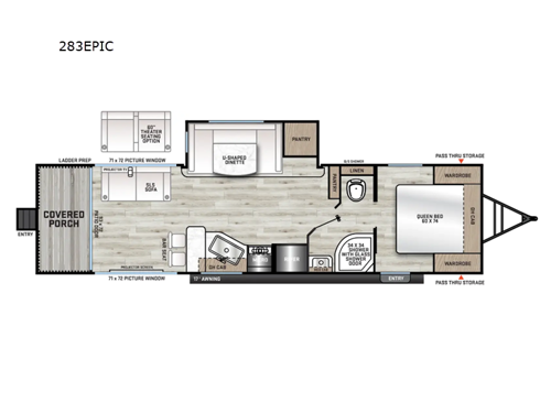 Catalina Legacy Edition 283EPIC Floorplan